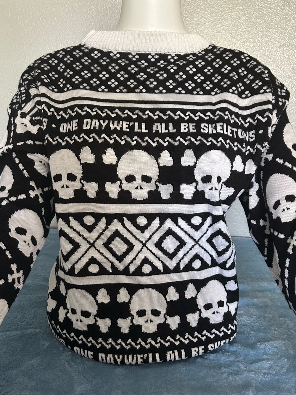 Beautiful Bastard Philip DeFranco Skeleton Knit Sweater Men's S / Unisex